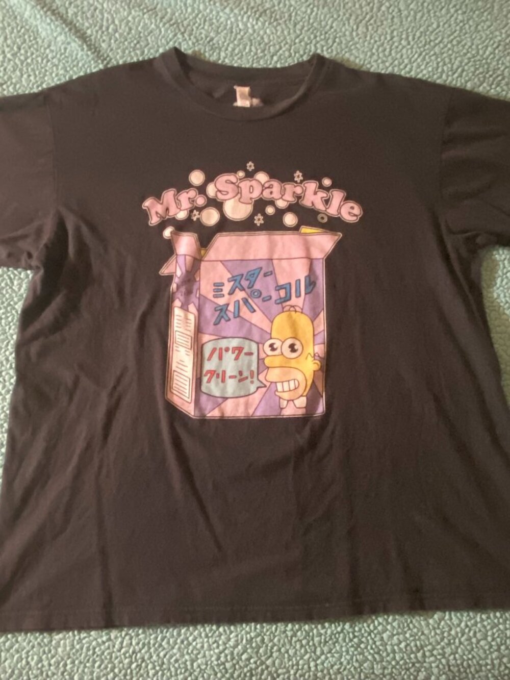 The Simpsons Mr. Sparkle Homer shirt Large navy blue unisex